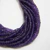AAA quality African amethyst faceted roundel pack of 2 strand 14 inch strand 3 - 3.5mm approx